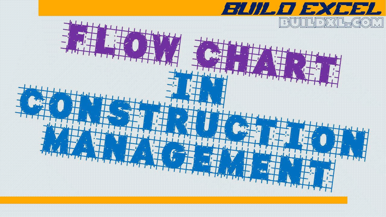 Flow chart illustrating construction project management workflow.
