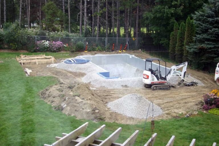 Inground Pool construction