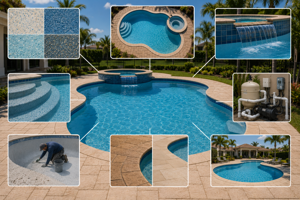Pool resurfacing result comparison, Phoenix, AZ