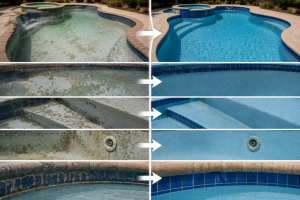 Pool resurfacing result comparison, Phoenix, AZ