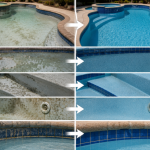 Pool resurfacing result comparison, Phoenix, AZ